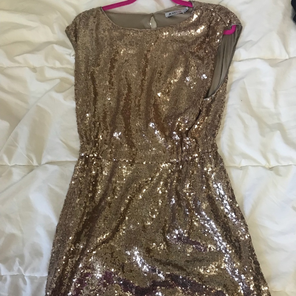 Gold Sequence Dress